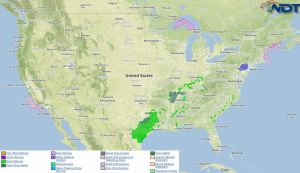 National Weather Summary for Monday, March 9, 2015