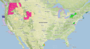 Current NWS Advisories/Watches/Warnings in iMapPro