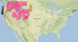 Current NWS Advisories/Watches/Warnings in iMapPro