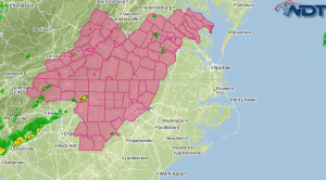 Severe Thunderstorm Watch for Portions of North Carolina and Virginia