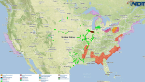 Current NWS Advisories/Watches/Warnings in iMapPro