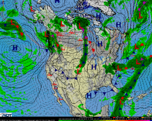 National Weather Summary for Friday, May 1, 2015