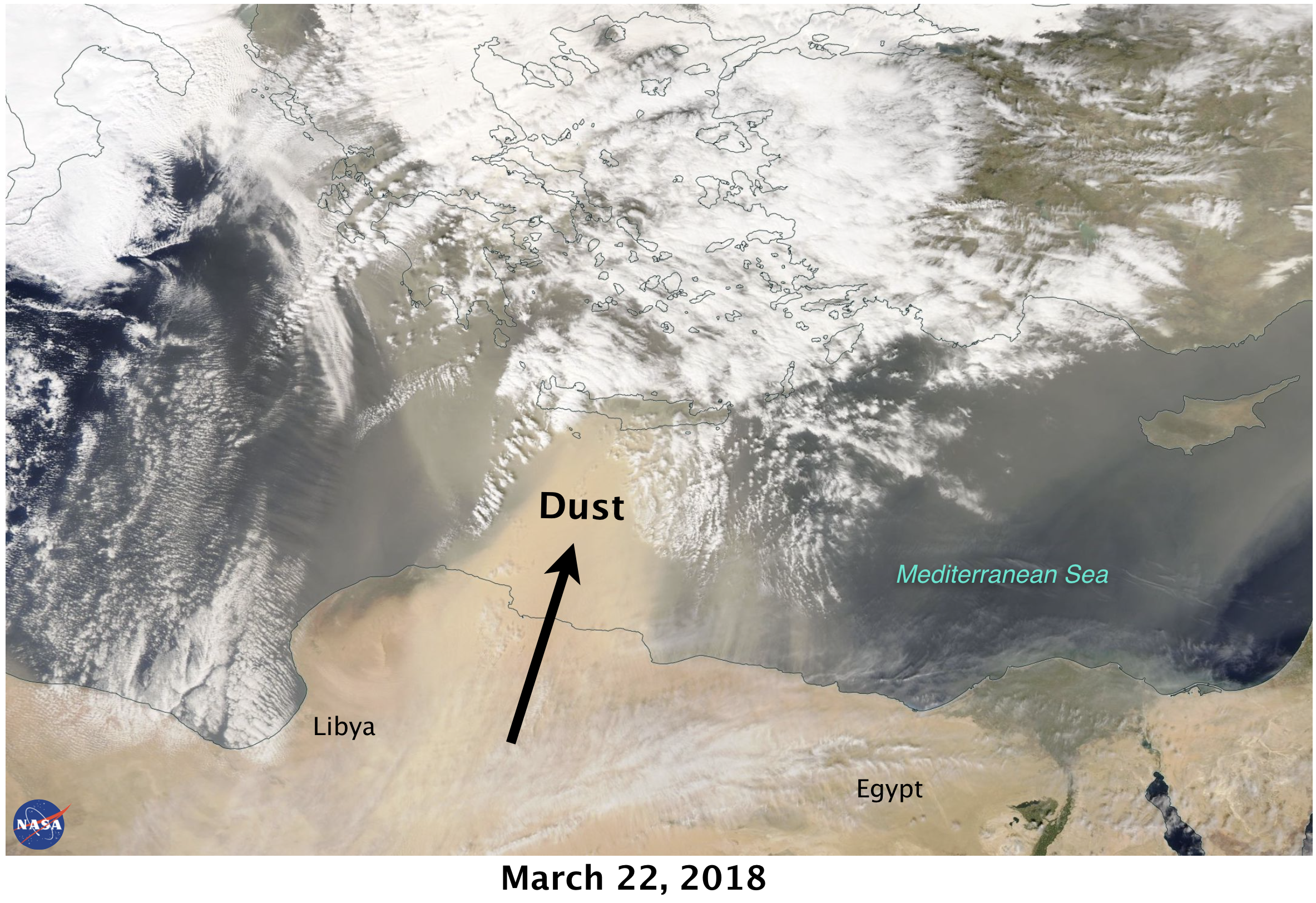 22 March Aqua Visibile Satellite 