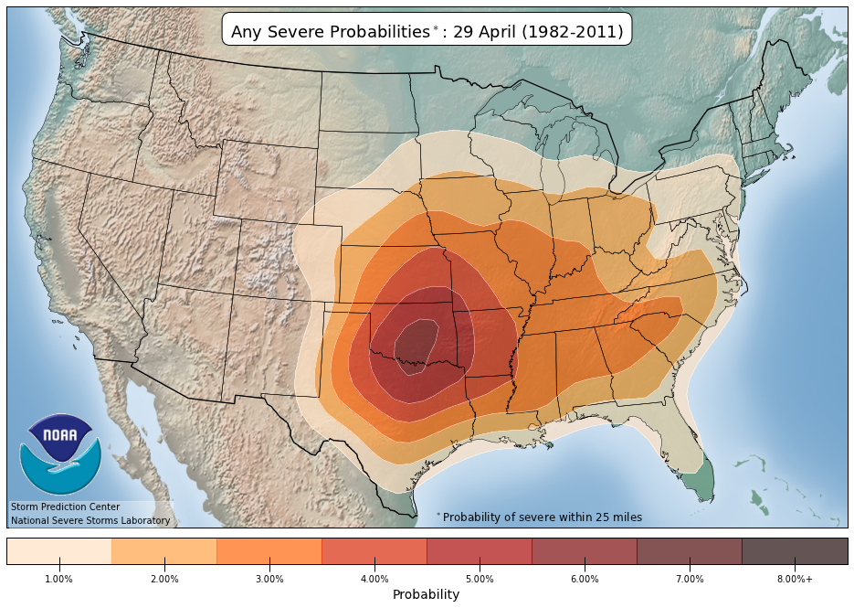 April Severe Probabilities