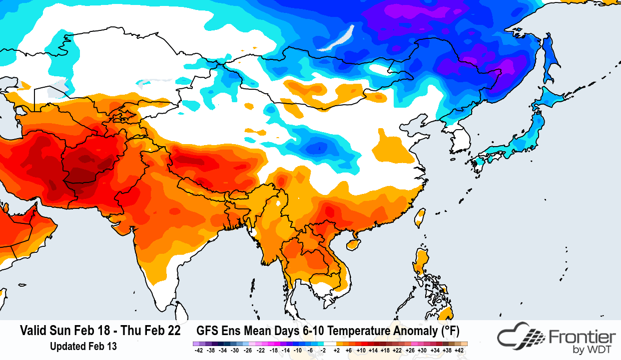 Frontier GFS Ens Mean 6-10 Temp Anomaly