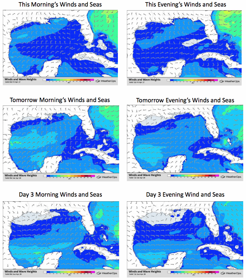 Gulf of Mexico Wind and Wave Heights