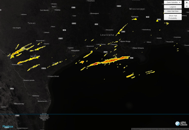 Hail Map April 1