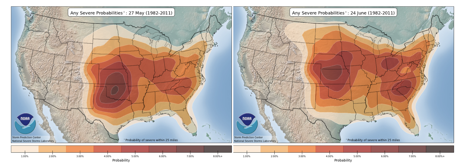 May June Severe Probabilities