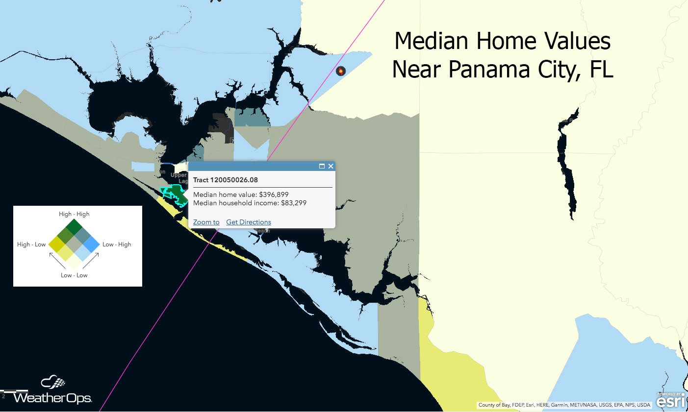 Median Home Values Near Panama City