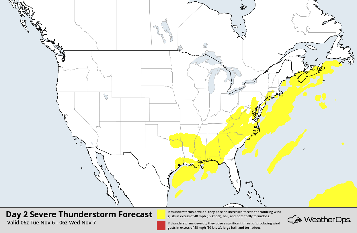 Threat of Severe Weather on Election Day