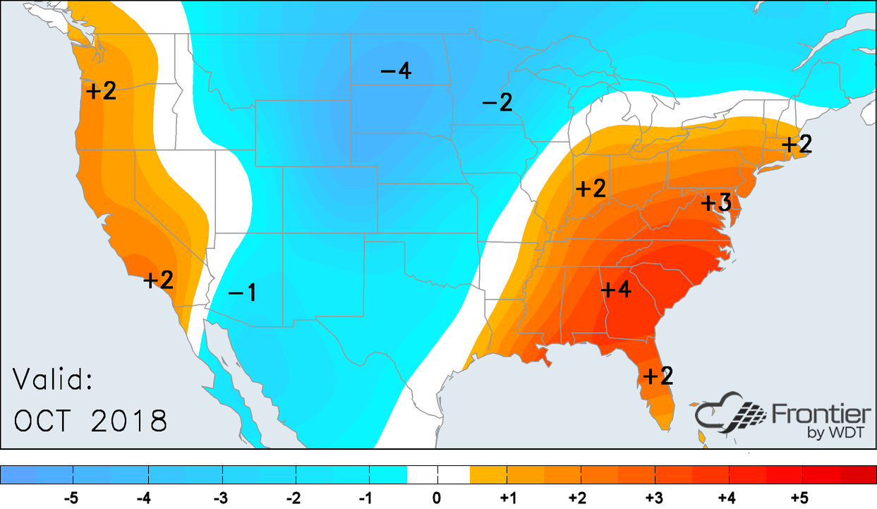 October Temperature Anomalies