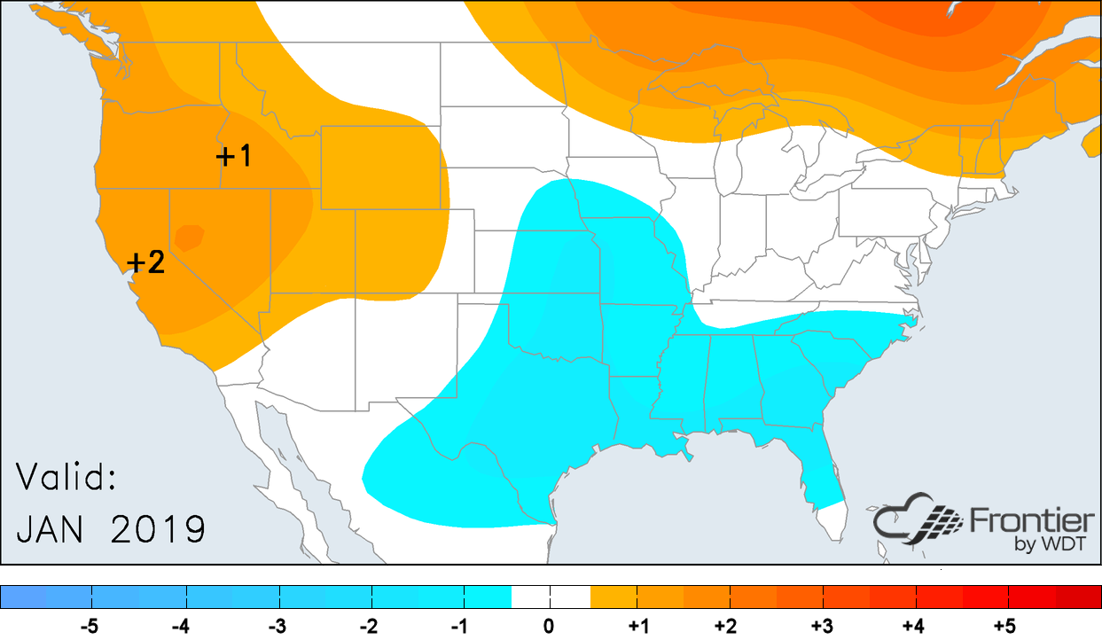 January 2019 Temperature Anomalies