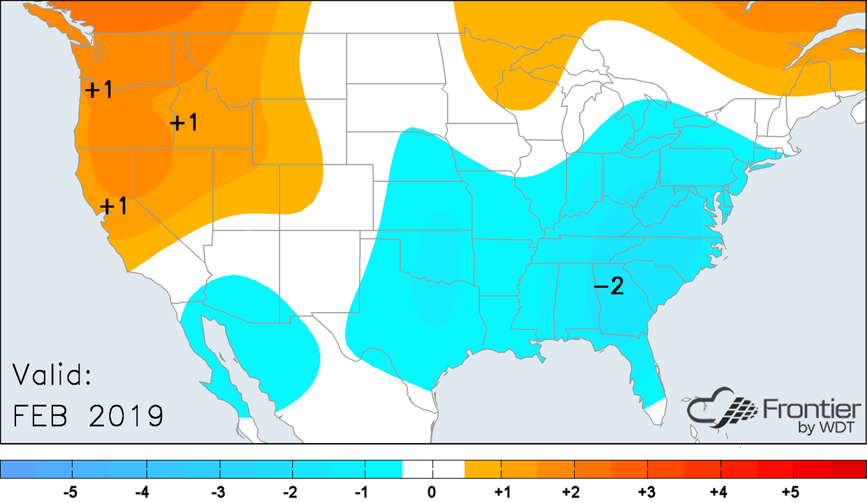 February 2019 Temperature Anomalies