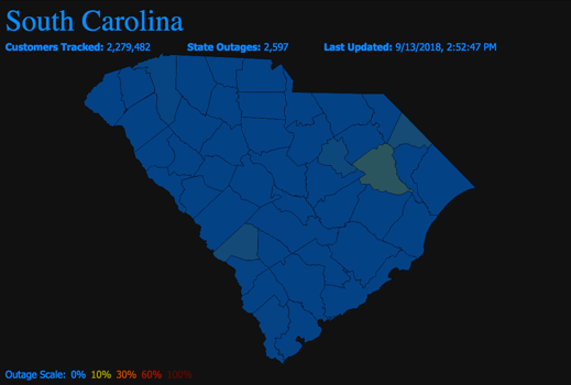 South Carolina Power Outages