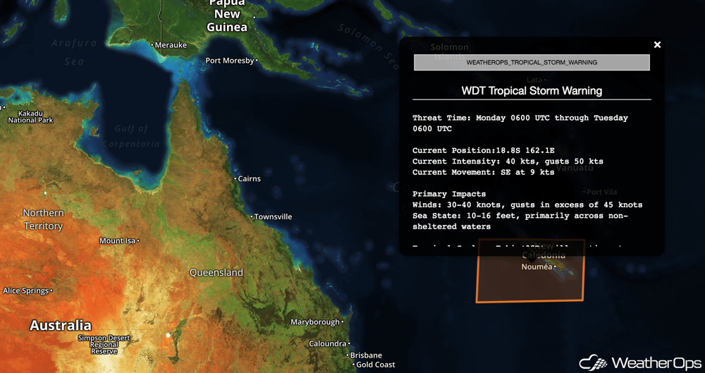 WeatherOps Tropical Storm Warning- Fehi