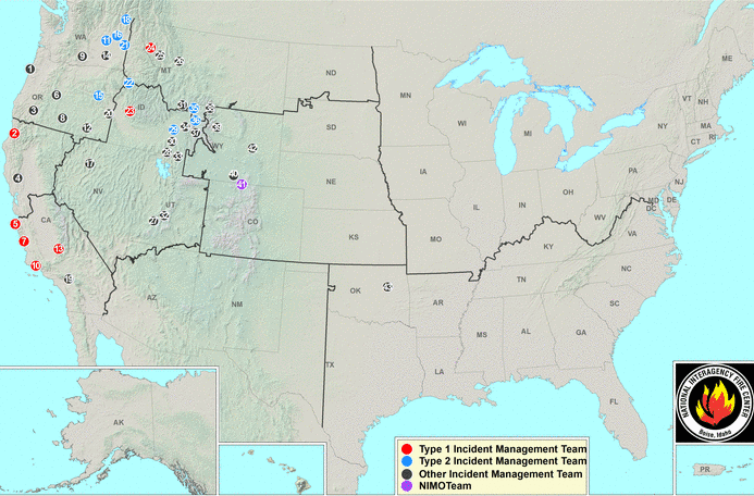 Map of Current Fires