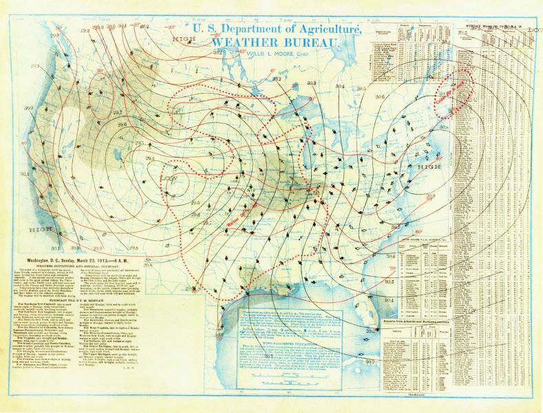 Easter 1913 Weather Bureau Map