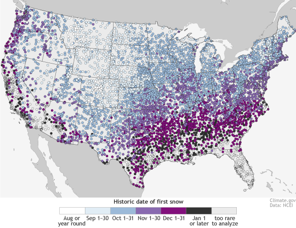 Historic First Day of Snow