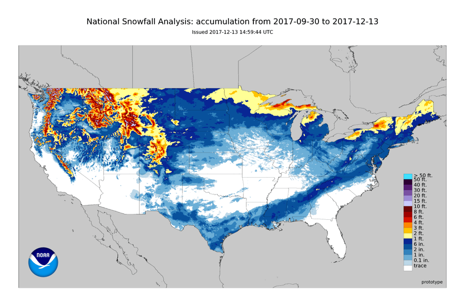 National Snowfall Analysis