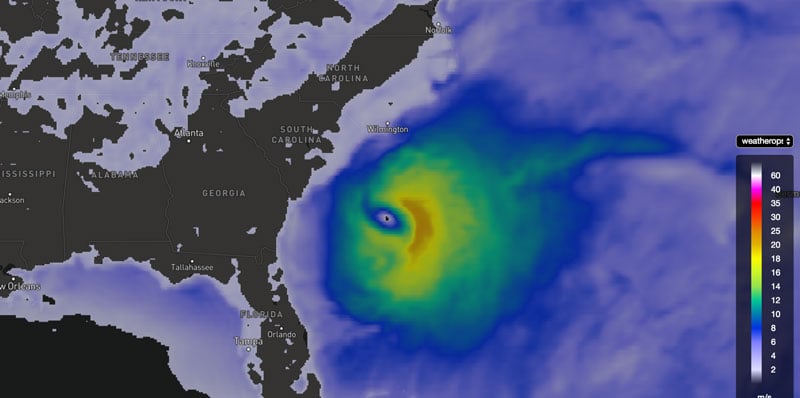 WeatherOps Wind Speed Forecast