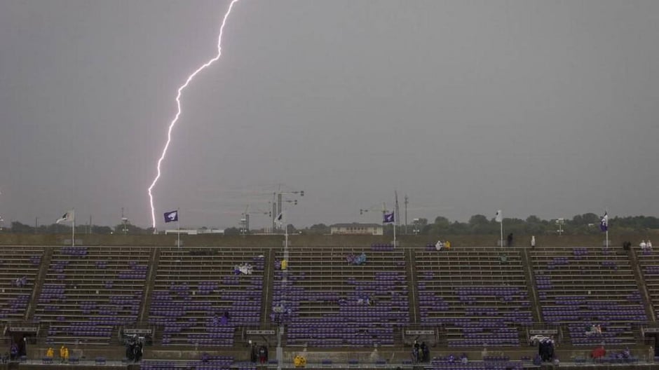 Lightning at TCU vs KSU Game