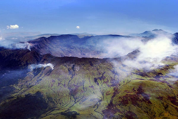 Mount Tambora in Indonesia