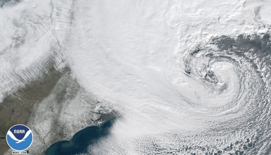 NE US GOES 16 Nor'easter- January 4, 2018