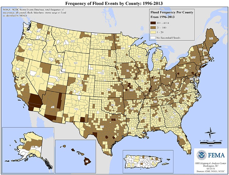 Frequency of Flood Events