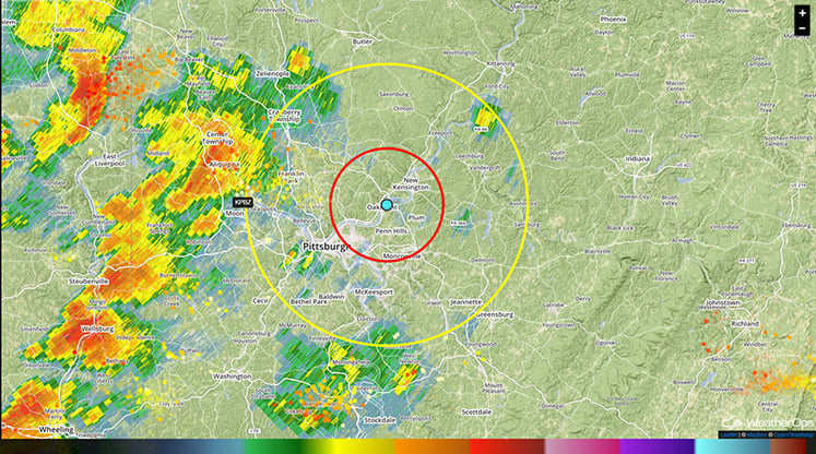 WeatherOps Lightning Rings for US Open