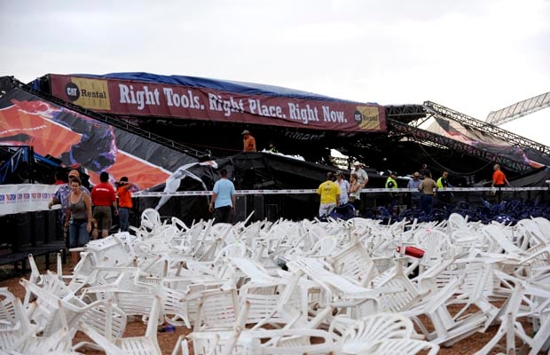 Stage Collapse at Big Valley Jamboree