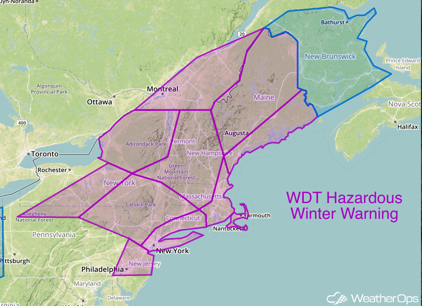 WDT Hazardous Winter Warning WDT Hazardous Winter Warning