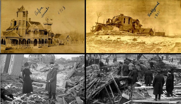 1913 Tornado Destruction - Nebraska