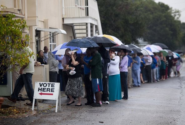 Voting in the Rain