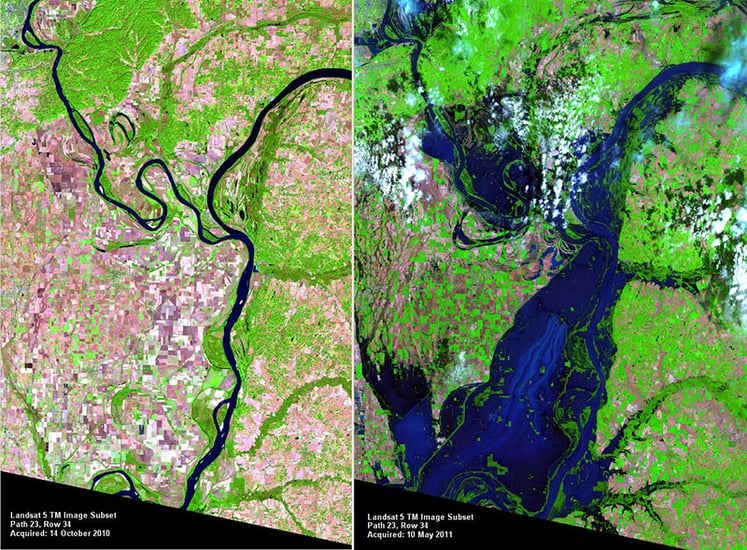 2011 Landsat Image of the Mississippi