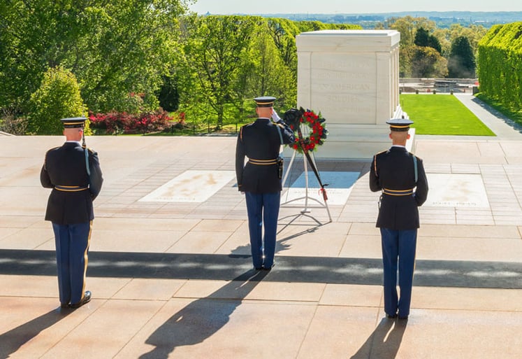 Guarding the Tomb of the Unknowns in the Heat