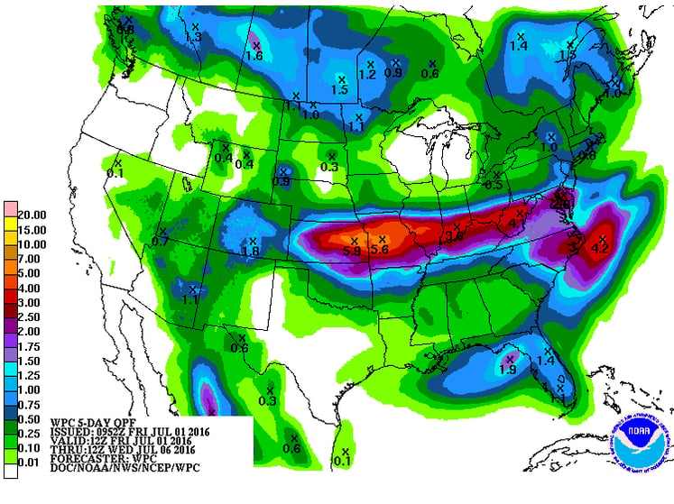 Weekend Precipitation