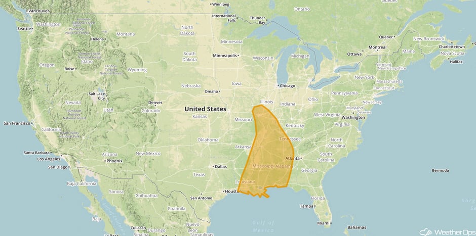 Severe Weather Threat for Saturday, March 25