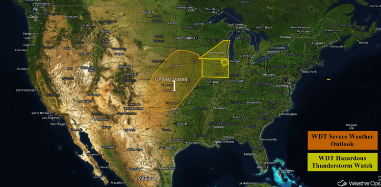 US Hazards for Friday, August 19, 2016