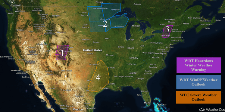 US Hazards for Tuesday, November 22, 2016