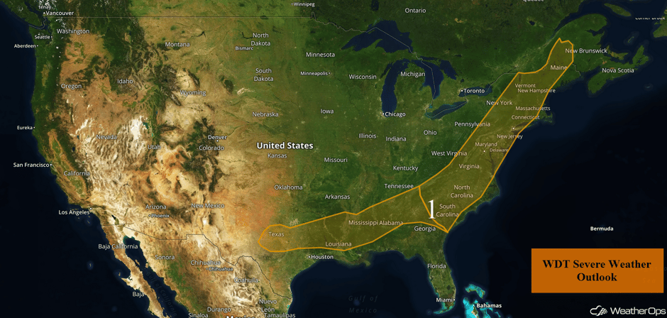 US Hazards for Monday, June 19, 2017