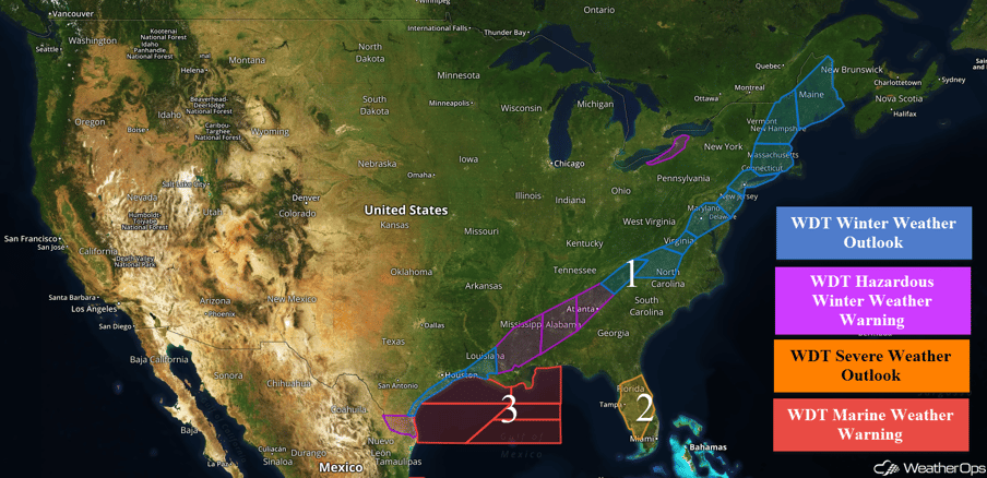 US Hazards Friday, December 8, 2017