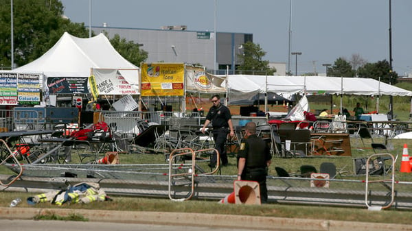 Wood Dale Tent Collapse Due to Wind