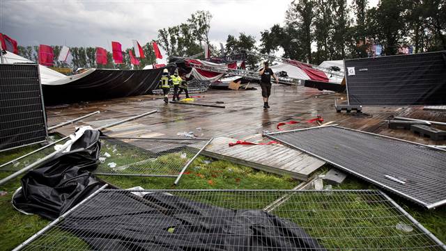 Wind Damage at Festival