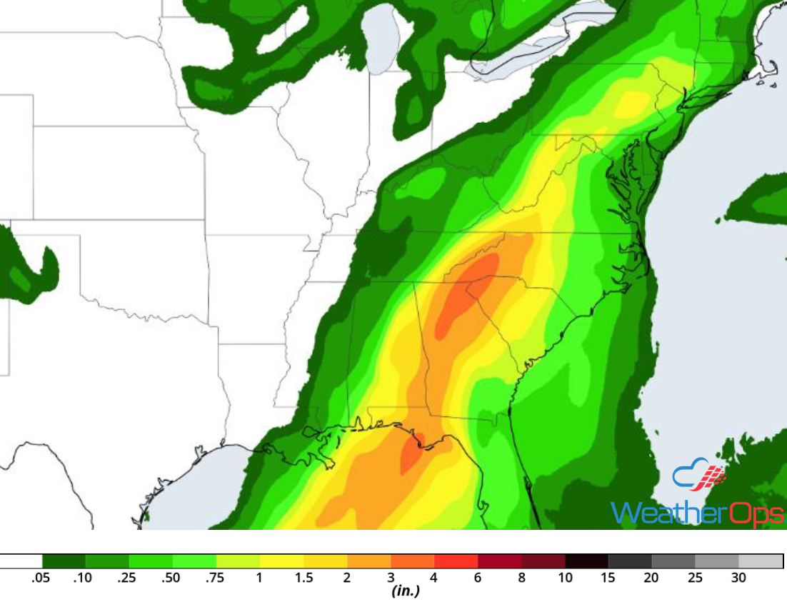 Rainfall Accumulation for August 1-2, 2018