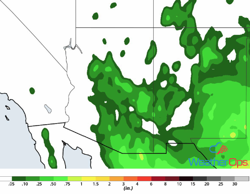 Rainfall Accumulation for August 10-11, 2018