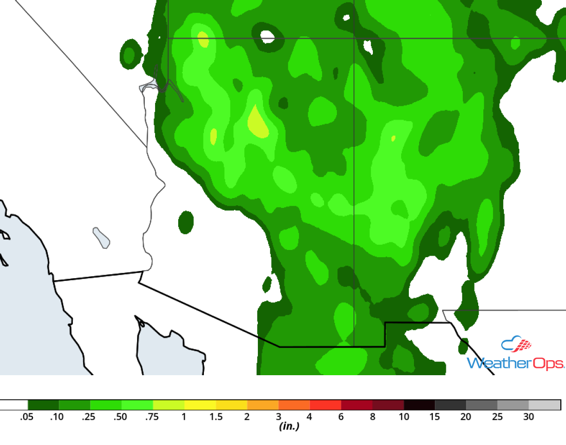 Rainfall Accumulation for August 22-23, 2018
