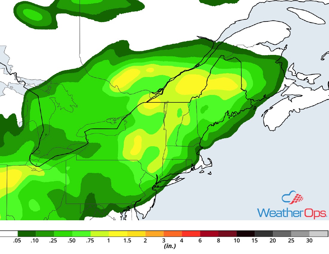 Rainfall Accumulation for Friday, August 17, 2018
