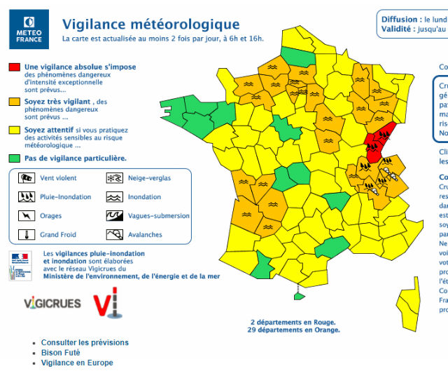 France Flood Alert