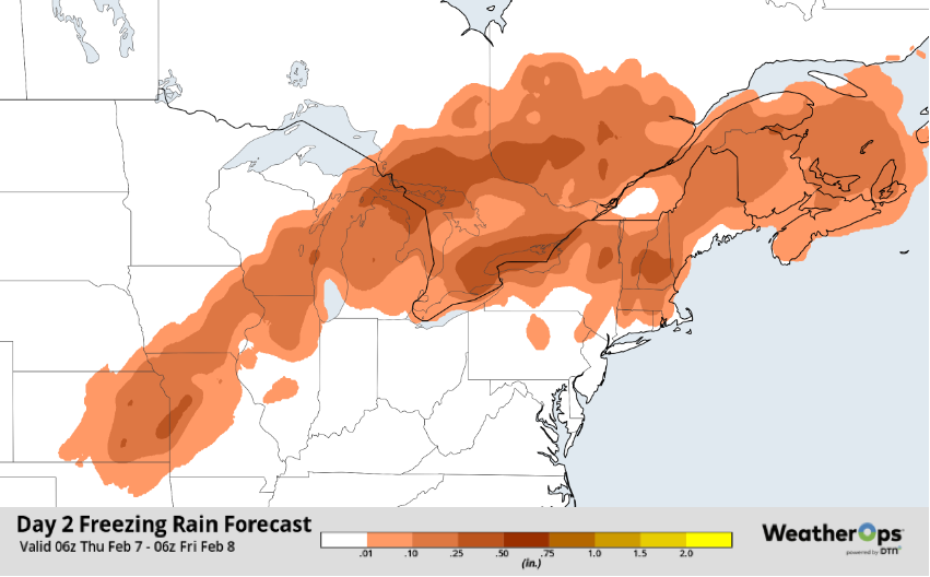 WeatherOps Freezing Rain Forecast