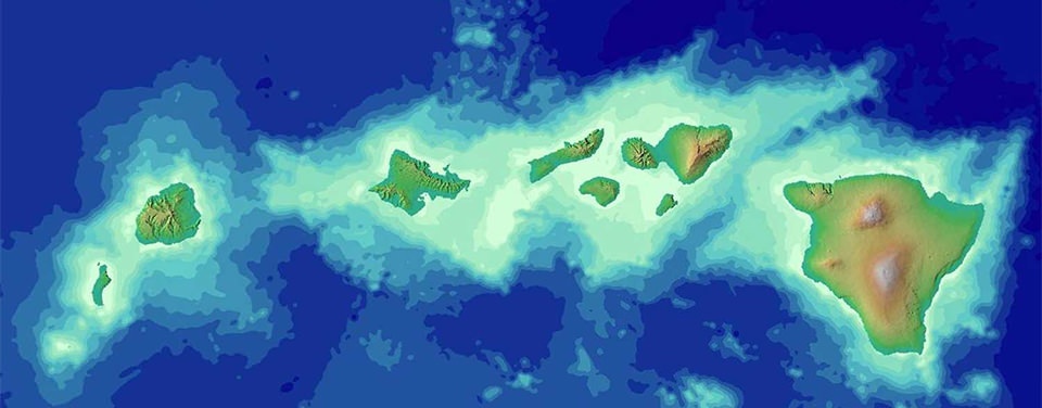 Topography of Hawaii